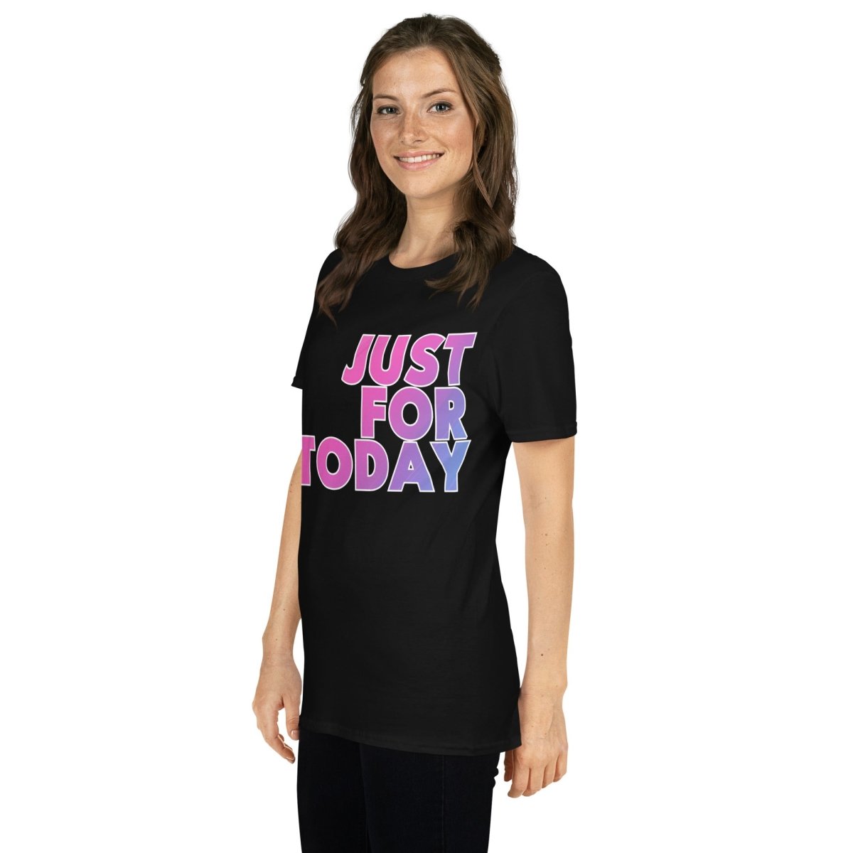 Just For Today - Essential Unisex T-Shirt (Bold Gradient Edition) | Comfortable Cotton Tee for Men & Women | Perfect for Casual Wear, Gym, and Everyday Outfits