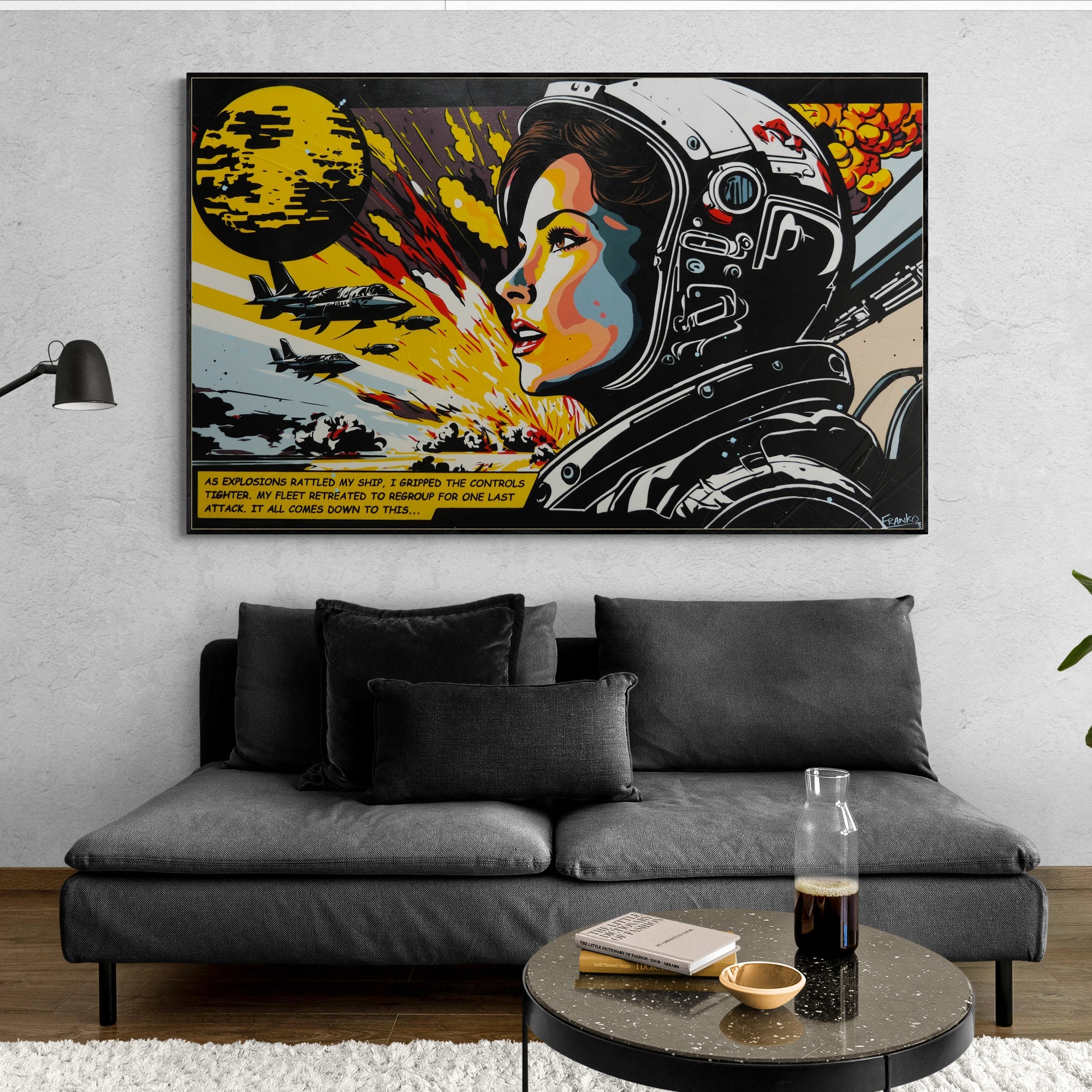 160cm x 100cm Space Themed Pop Art Canvas Painting - Modern Home Decor for Living Room, Bedroom & Office Wall Art