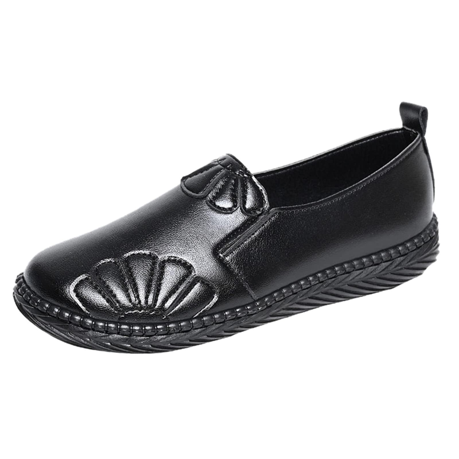Women's Breathable Canvas Slip-On Sneakers - Casual Striped Bow Flats with Sole & Straw Beaded Design | Summer Comfort Shoes for Walking, Travel & Daily Wear (Black, Size 9)