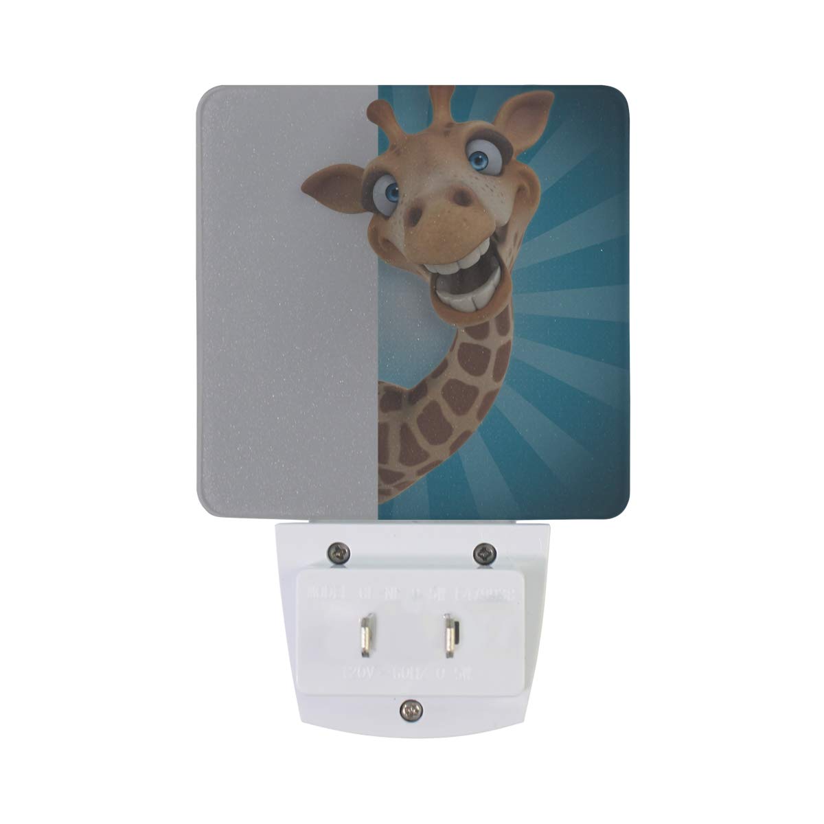 Vikko Funny Cute Giraffe Night Light Plug in 2 Pack - LED Dusk to Dawn Sensor Nightlight for Kids & Adults - Perfect for Bedroom, Nursery, Living Room, Hallway & Home Decor - Creates Soothing Ambiance for Nighttime Safety and Relaxation