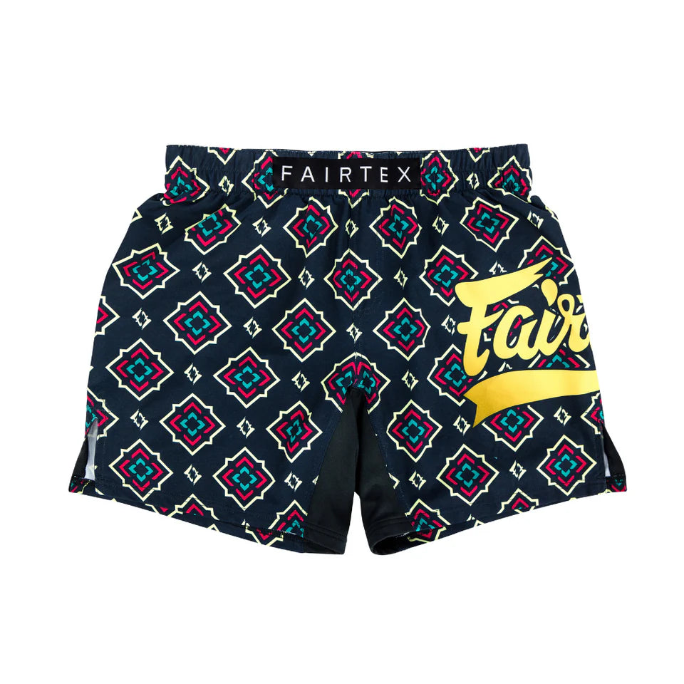Fairtex MMA Shorts for Men & Women - Breathable Siamese Bloom Design - Perfect for MMA, Muay Thai, Boxing & Training - Lightweight & Durable Fight Shorts