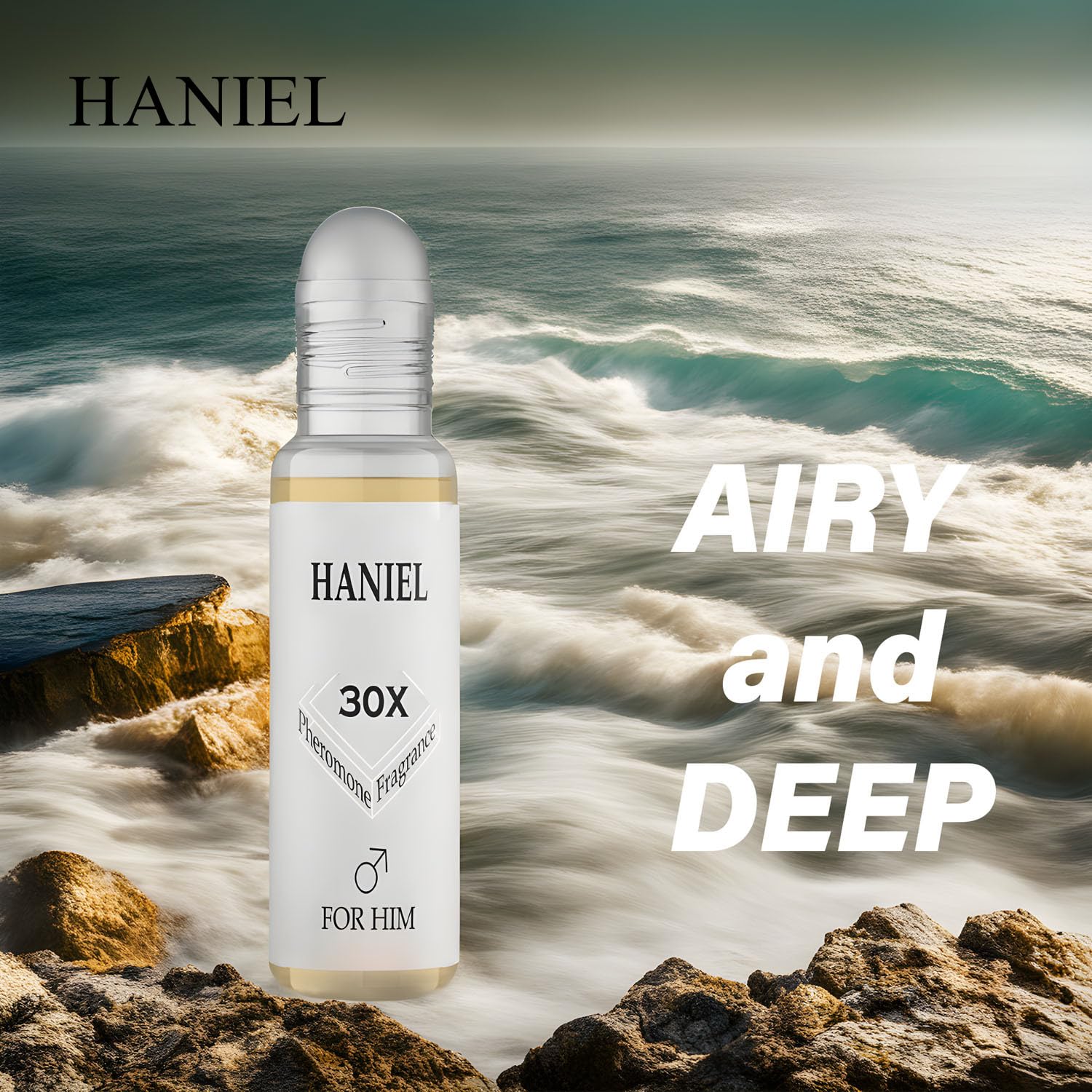 Haniel Cologne for Men - Aromatic Aquatic Fragrance with Irresistible Charm | Long-Lasting Scent to Attract & Captivate | Perfect for Date Night, Office & Special Occasions