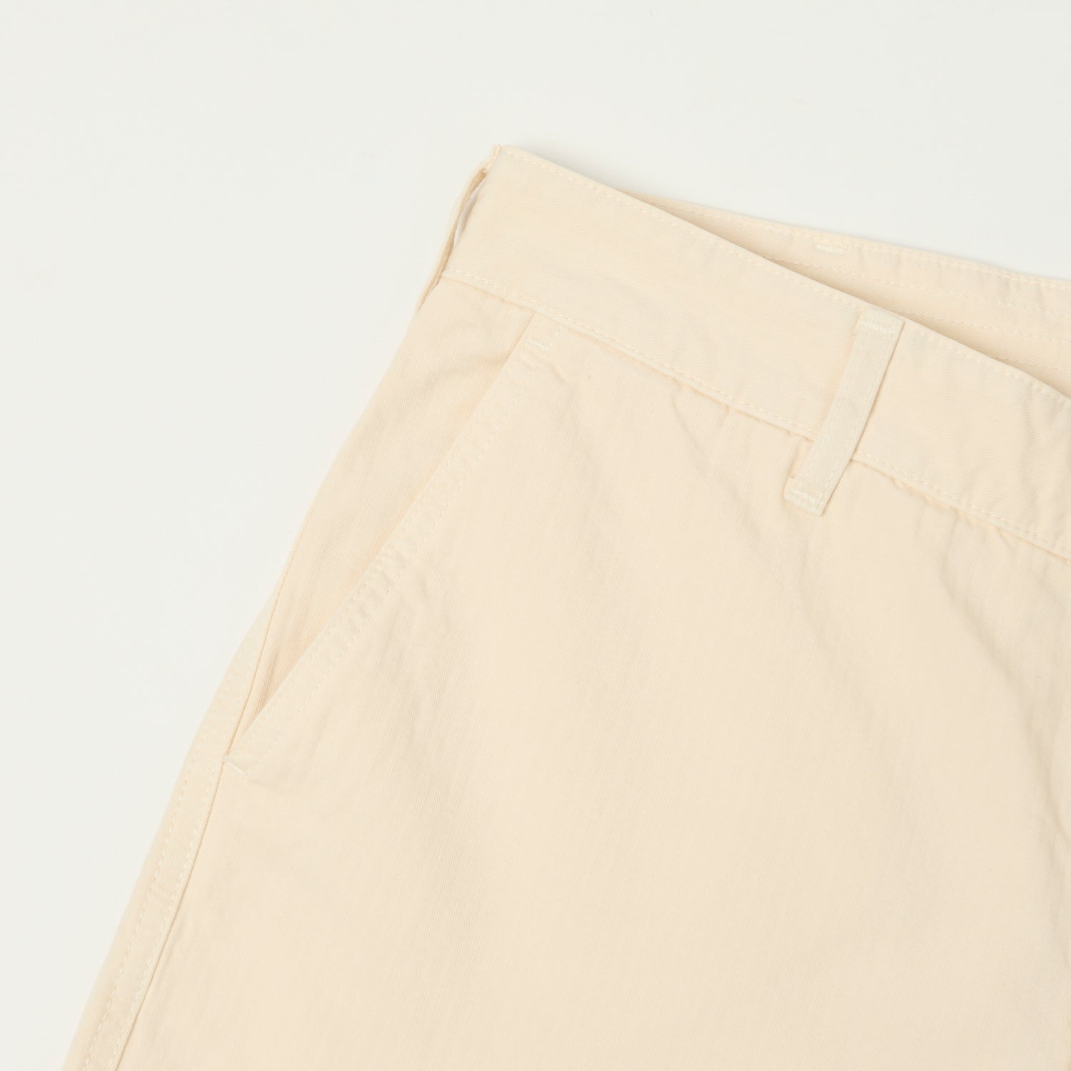 Heimat 'Journey' Herringbone Cotton Chinos for Men - Comfortable Slim Fit Casual Pants in Seashell Color - Perfect for Office, Travel & Everyday Wear