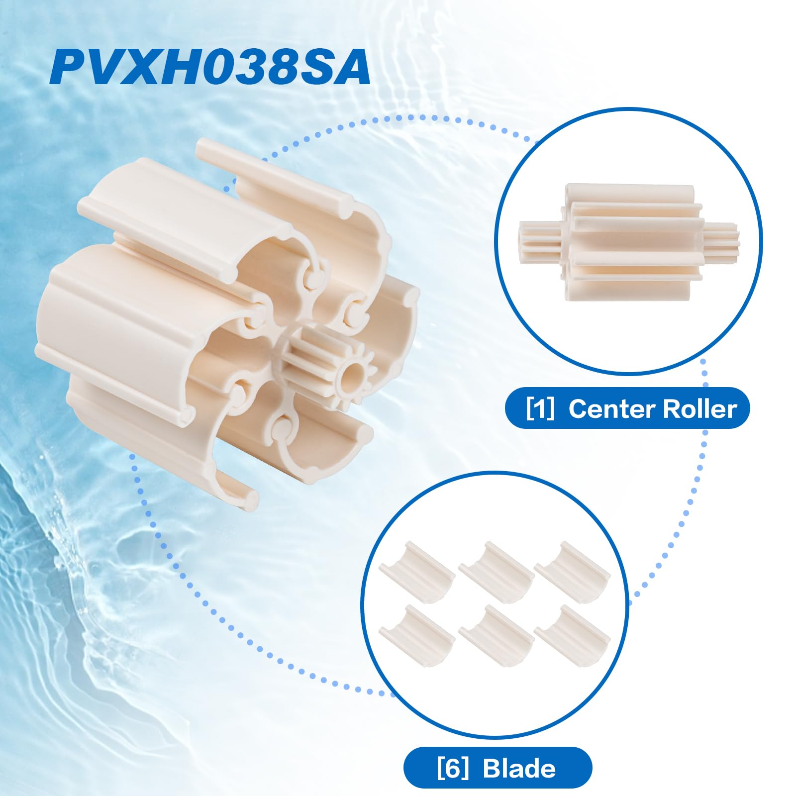 Hayward Pool Cleaner Vacuum Impeller with 6 Vane Kit - PVXH038SA Replacement Part for Automatic Suction Pool Cleaners | Perfect for Pool Maintenance & Repair