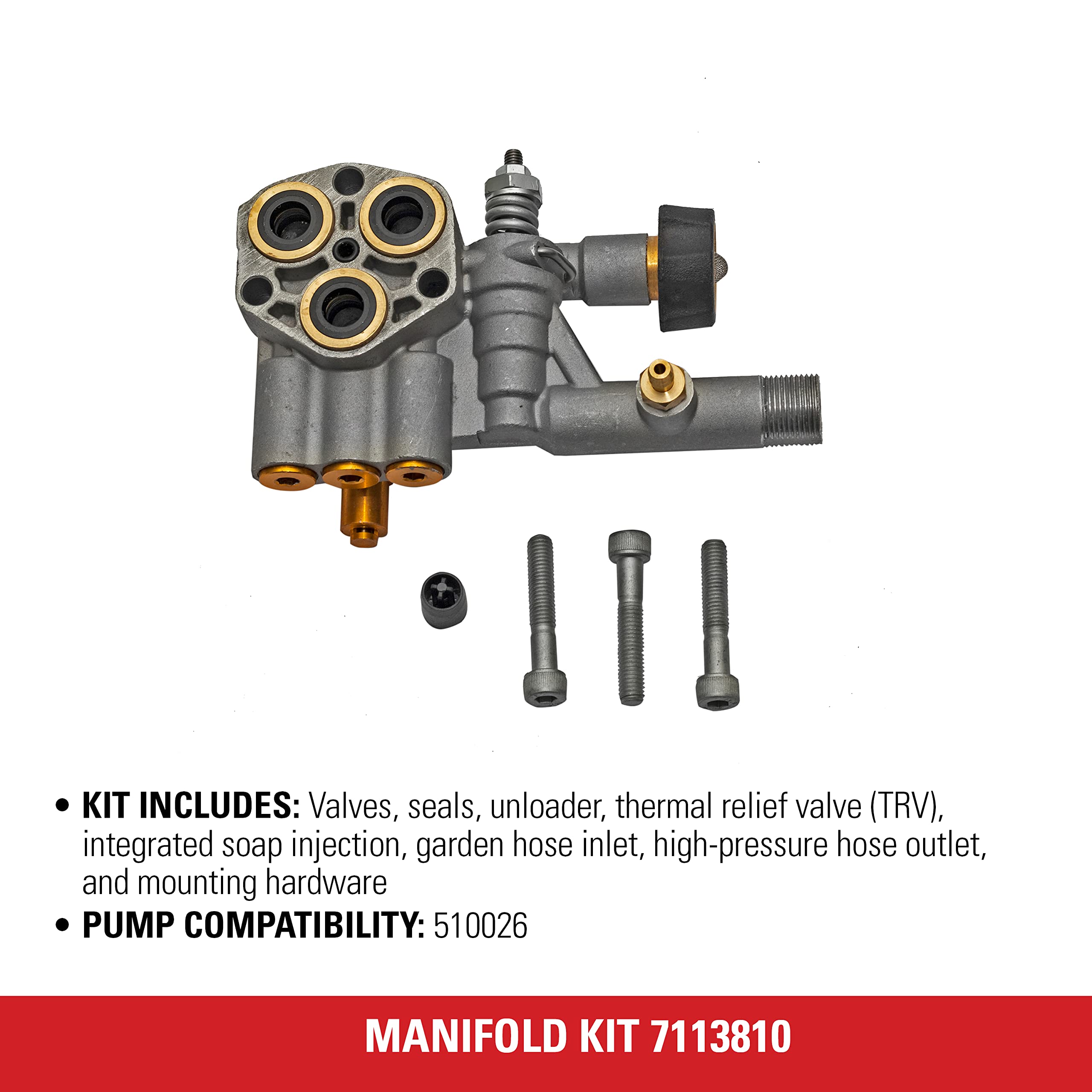 Simpson Pressure Washer Pump Kit for OEM 510026 - Home & Car Cleaning