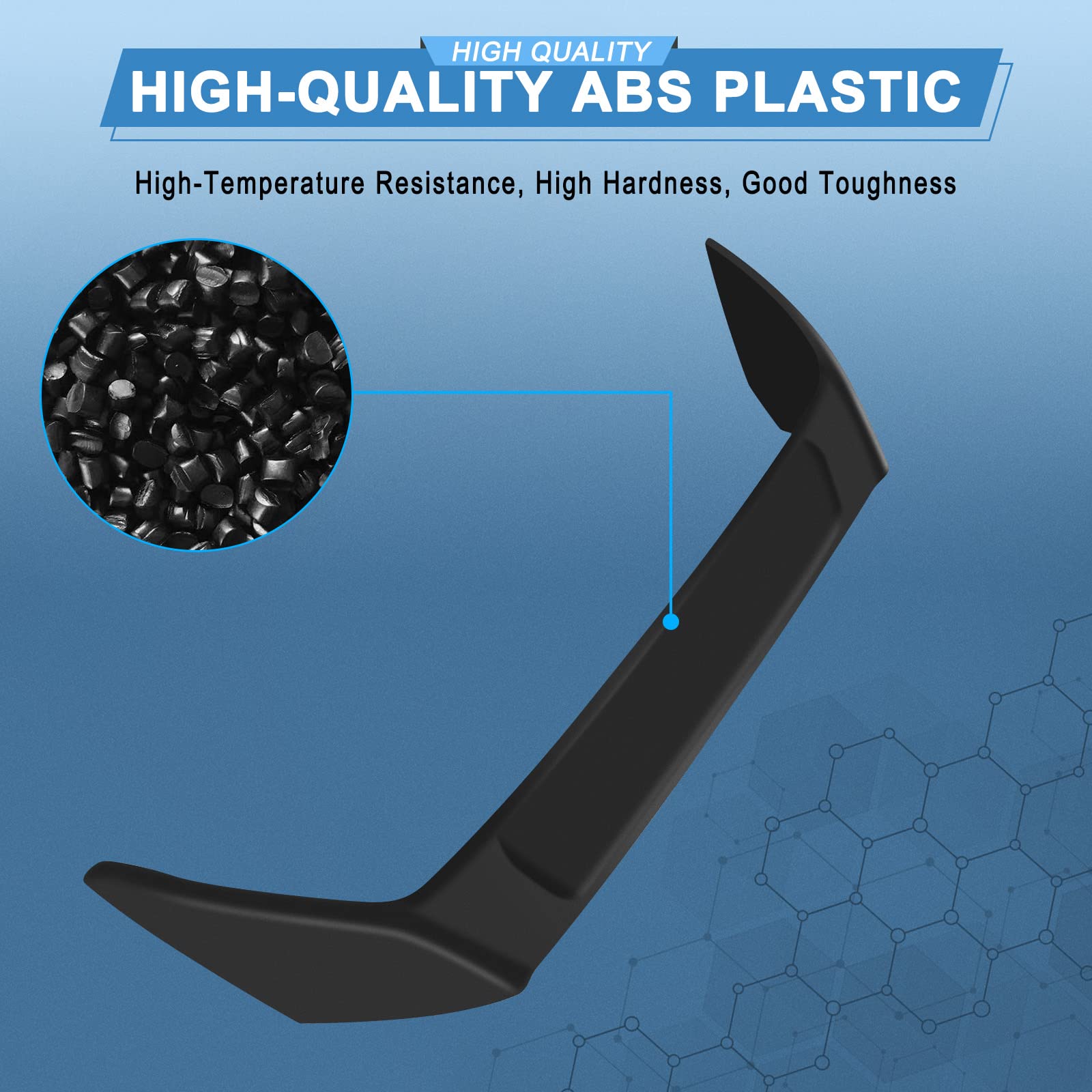 ABS Rear Trunk Lip Spoiler for 2002-2006 Acura RSX - Matte Black Rear Tail Deck Boot Wing - Enhances Aerodynamics & Sporty Style for Street Racing & Car Shows