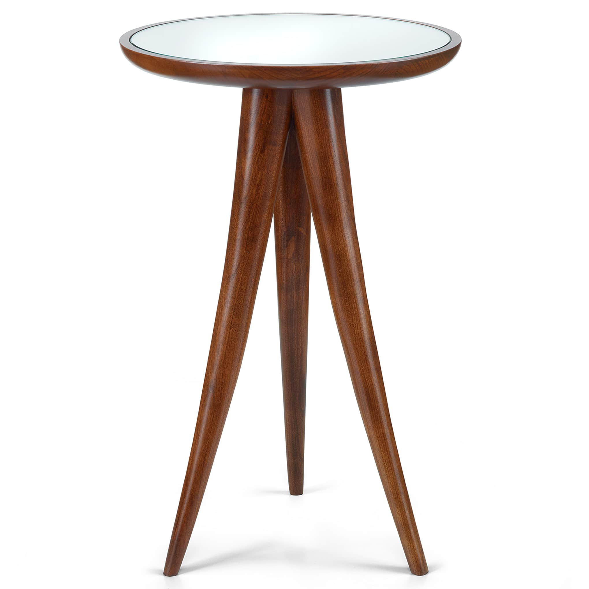 Martine 20 Inch Round Side Table - Small Drink Table for Living Room, Patio & Bedroom - Perfect Cocktail Table for Coffee, Books & Decor