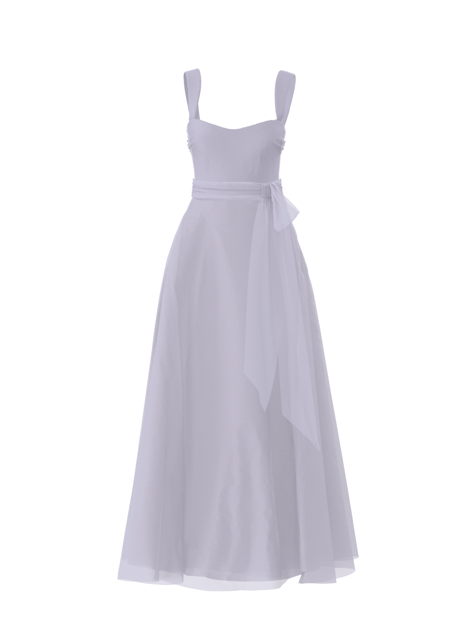 Alexis Bodice & Cerisa Skirt Set with Sash Belt in Lilac - Perfect for Weddings, Parties, and Formal Events