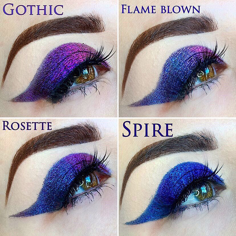 Flame Blown - Multichrome Jewel-Toned Eyeshadow Palette | Long-Lasting Pigmented Makeup for Party, Night Out & Special Occasions