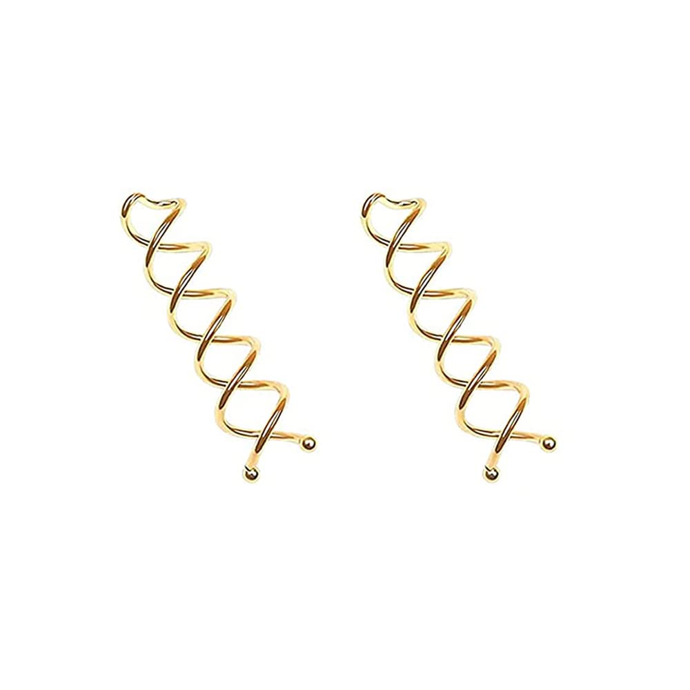 7.5cm HD Spiral Hair Pins for Women - Twist Bun Maker with Round Tips (Blonde) | DIY Hair Accessories for Girls & Women | Perfect for Updos, Buns & Special Occasions