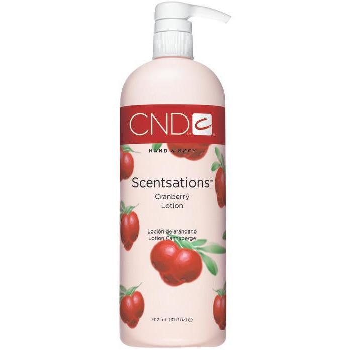 CND Scentsation Cranberry Lotion 31 fl oz | Moisturizing Body Lotion with Natural Cranberry Extract | Perfect for Dry Skin Care & Daily Hydration
