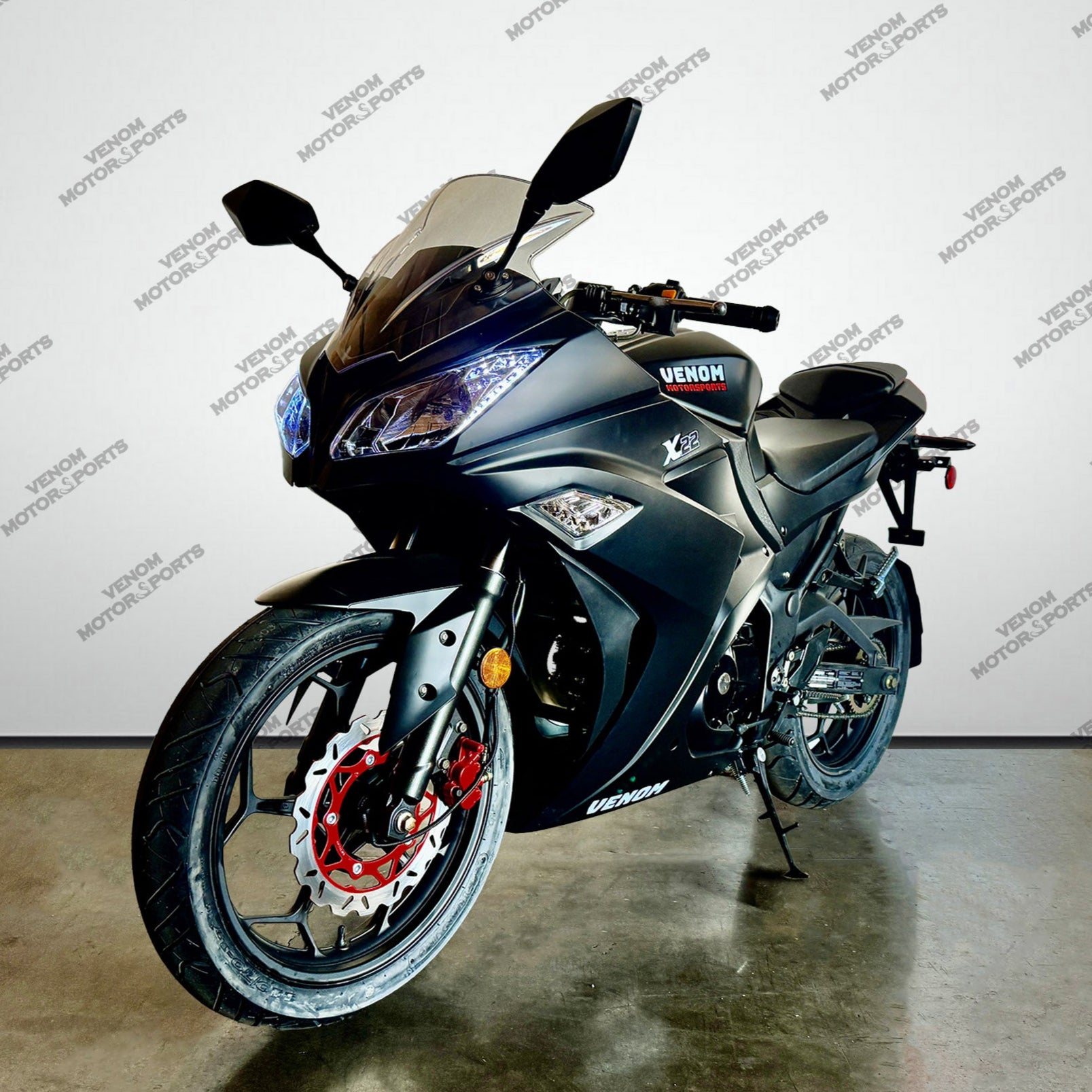 Venom X22 Ninja 125cc 4-Speed Gas-Powered Motorcycle - Perfect for Off-Road Adventures & Commuting