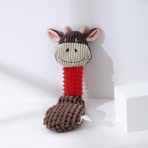 Durable Bite-Resistant Plush Pig Dog Toy - Chew-Proof Pet Vocal Squeaker Toy for Aggressive Chewers - Perfect for Playtime, Training & Anxiety Relief