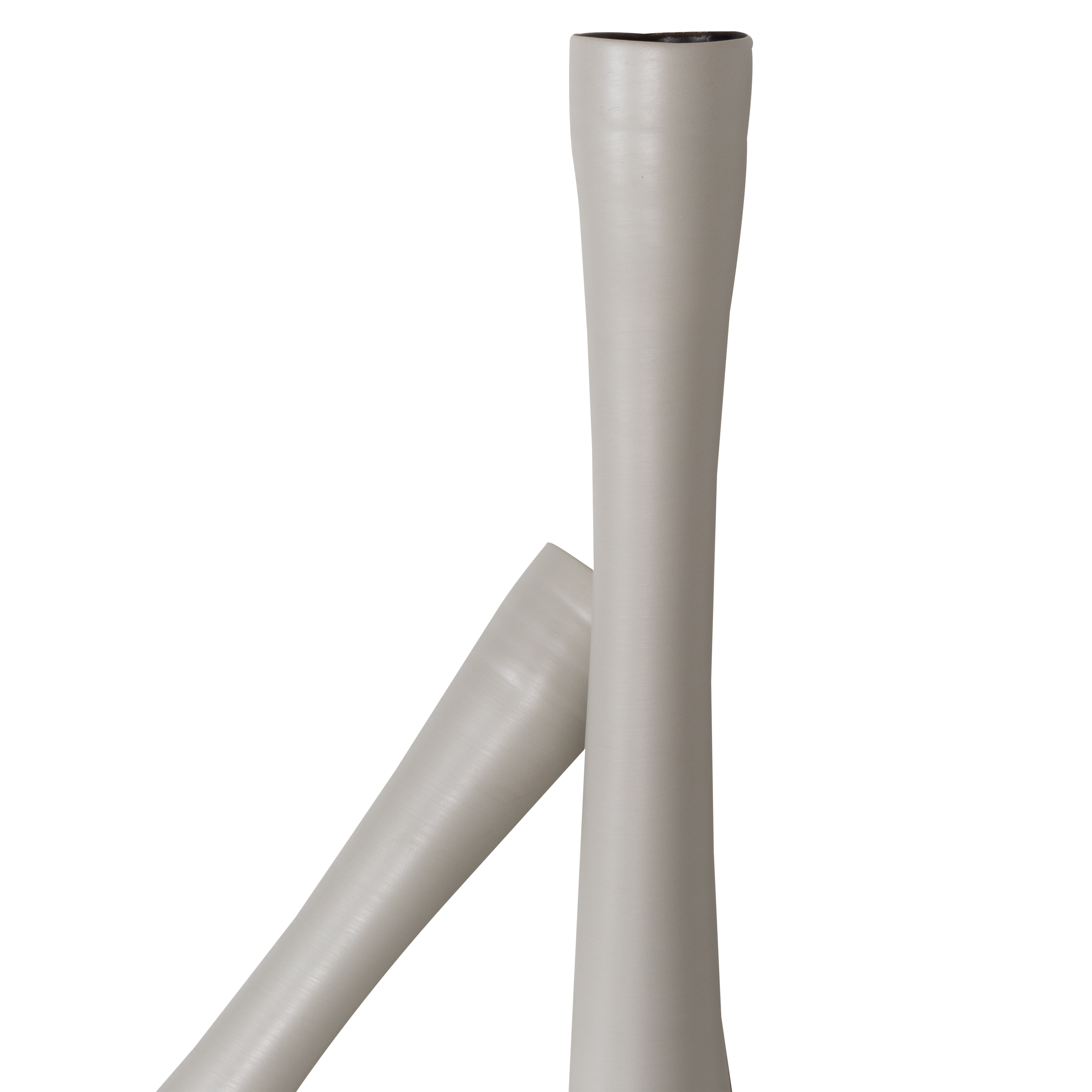 Elegant Linen Flute Vase - 24 Inch Tall Home Decor for Living Room, Dining Table, and Wedding Centerpieces