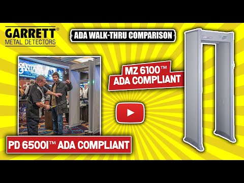 Garrett PD 6500i Multi-Zone Security Metal Detector & Anti-Theft Floor Mat - Ideal for Retail Stores, Airports, and High-Security Facilities