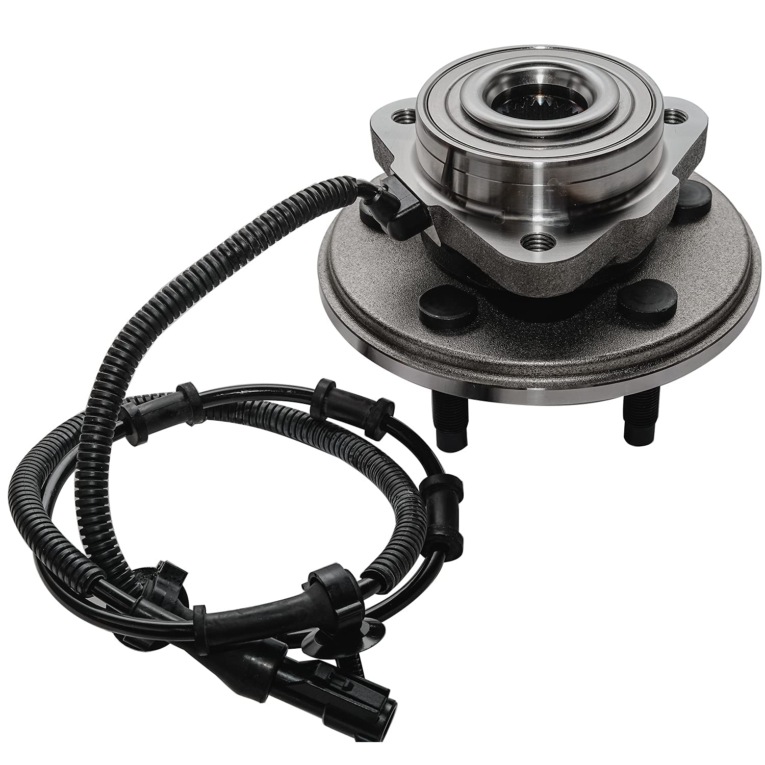 Detroit Axle Front Wheel Bearing Hub Kit - Compatible with 2002-2005 Ford Explorer, Mercury Mountaineer & 2003-2005 Lincoln Aviator | Includes 2 Wheel Bearings, Hubs & 10 Lug Nuts | Perfect for 2004 Model Year Replacement & Off-Road Adventures