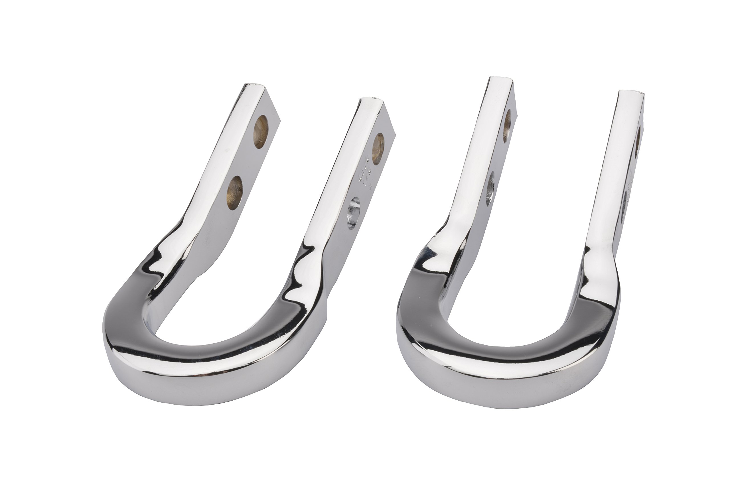 GM Accessories 23253074 Chrome Recovery Hooks - Heavy Duty Tow Hooks for Trucks & SUVs (Perfect for Off-Road Recovery & Towing)