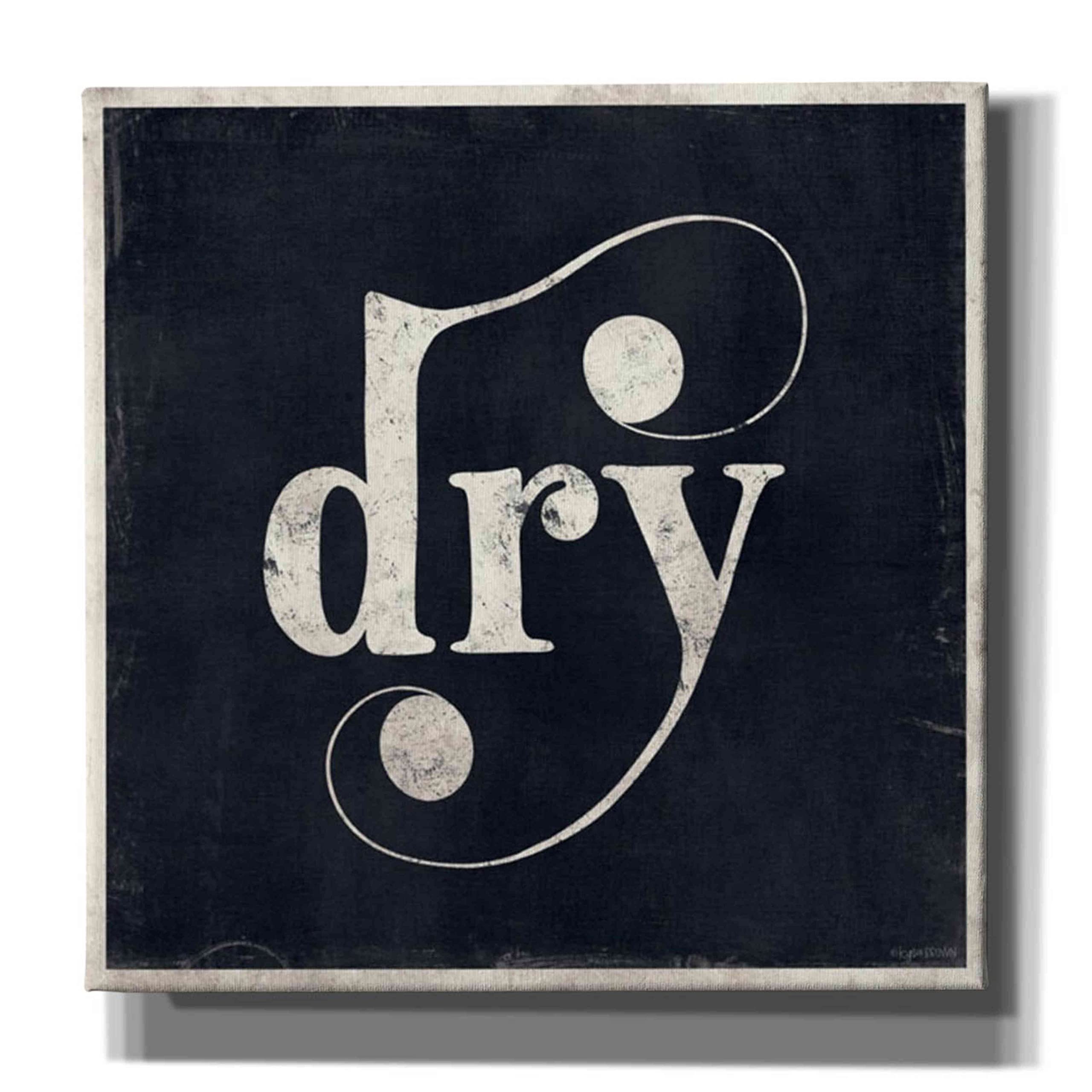 Kyra Brown Epic Graffiti 'Dry' Canvas Wall Art - 37x37 Inch Modern Abstract Painting for Living Room, Bedroom & Office Decor