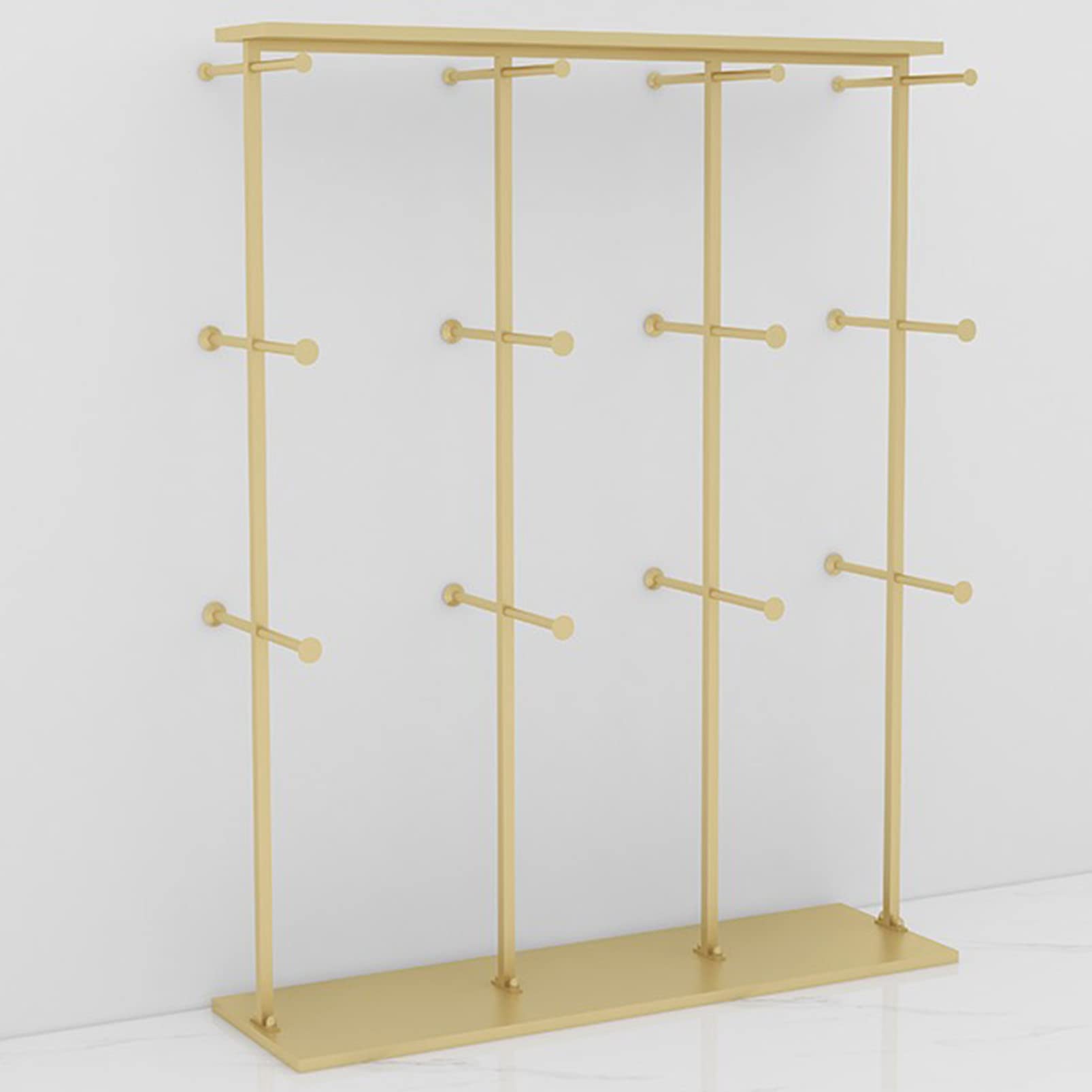 Heavy Duty Metal Garment Rack - Commercial Clothing Storage Shelves for Retail Stores, Underwear Display Stand, Floor Standing Headwear & Jewelry Organizer - Perfect for Boutiques, Department Stores & Home Closet Organization
