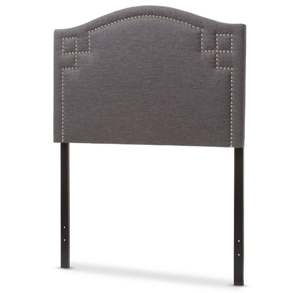 Allora Upholstered Twin Headboard in Dark Gray - Soft Fabric Bed Frame Headboard for Kids & Teens Bedroom Decor, Durable and Comfortable Support for Reading & Relaxing