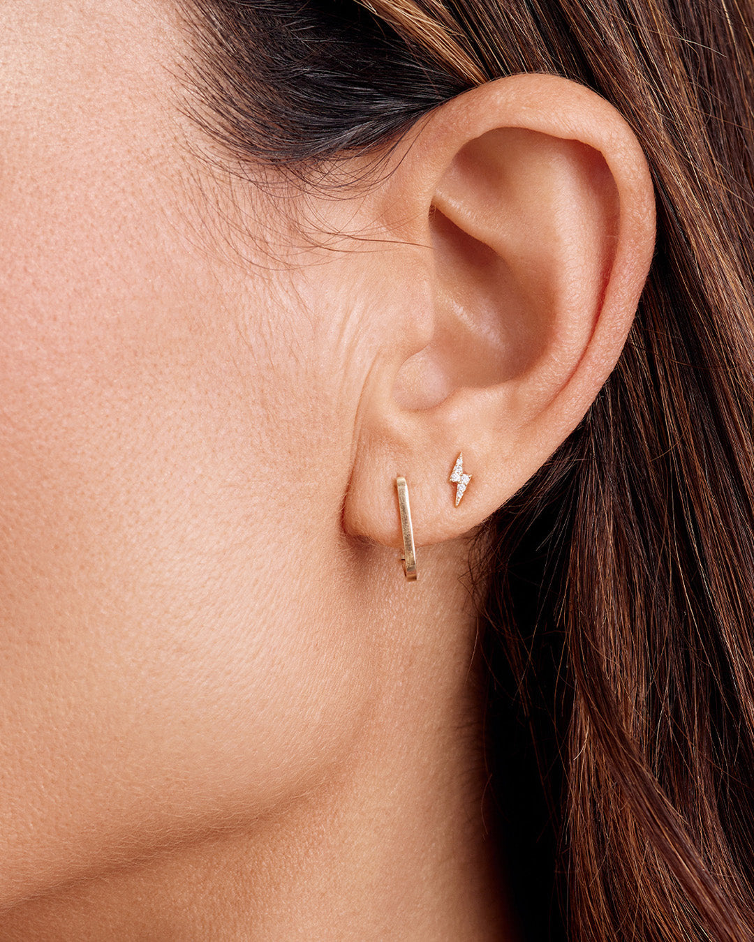 Sparkling Diamond Lightning Stud Earrings for Women - Elegant & Hypoallergenic - Perfect for Parties, Weddings & Everyday Wear