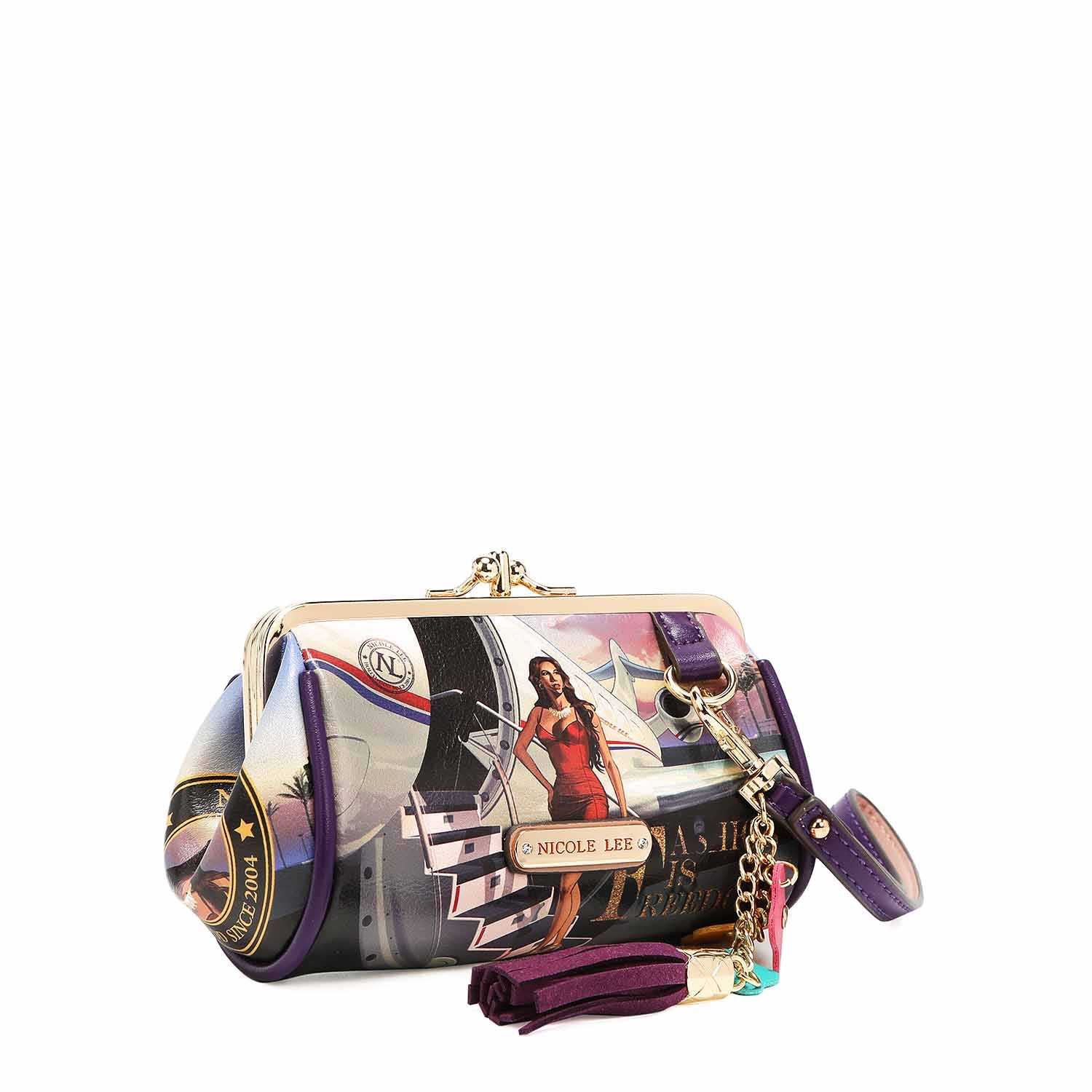 Mini Kiss Lock Coin Purse Wristlet - Small Leather Wallet for Women - Perfect for Coins, Cards & Cash - Ideal for Parties, Travel & Everyday Use