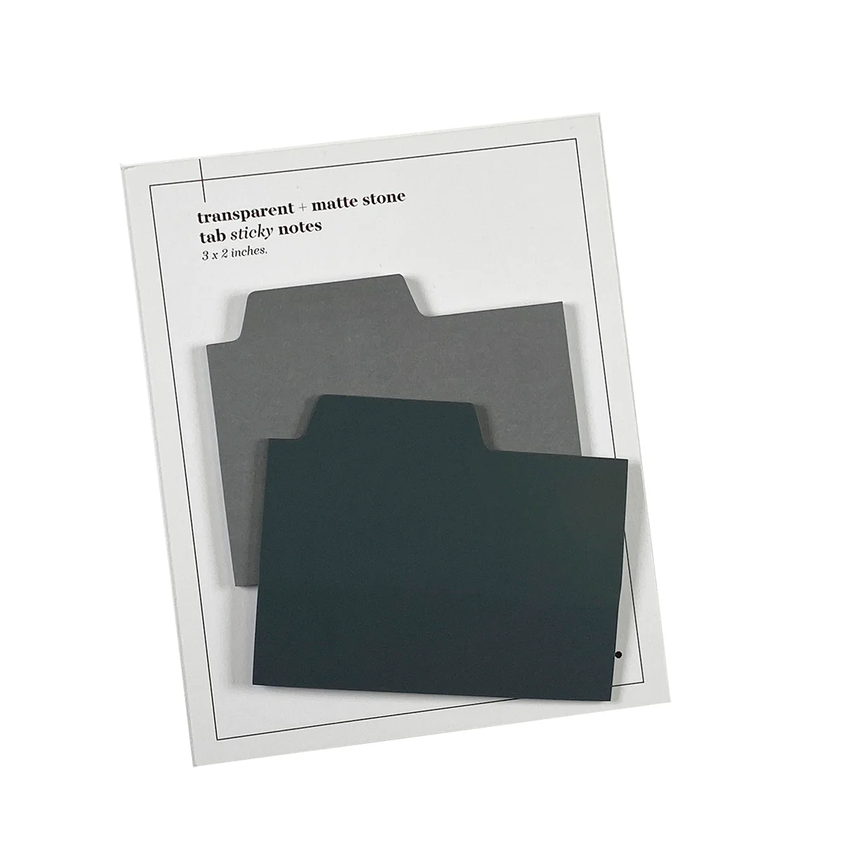 Premium Blank Tab Sticky Note Set - Stone Color - 100 Sheets for Office Organization, School Supplies & Book Marking - Self-Adhesive Index Tabs for Notebooks, Planners & Documents