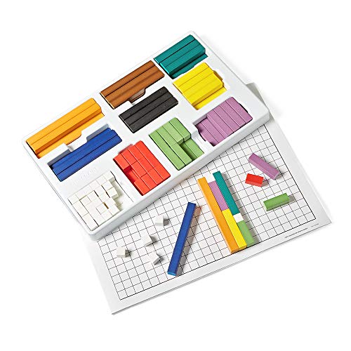 hand2mind Plastic Jumbo Cuisenaire Rods Set - 154 Pieces | Montessori Math Manipulatives, Counting Blocks & Fraction Bars for Kids | Classroom & Homeschool Math Learning Tools for Addition, Subtraction & Fractions