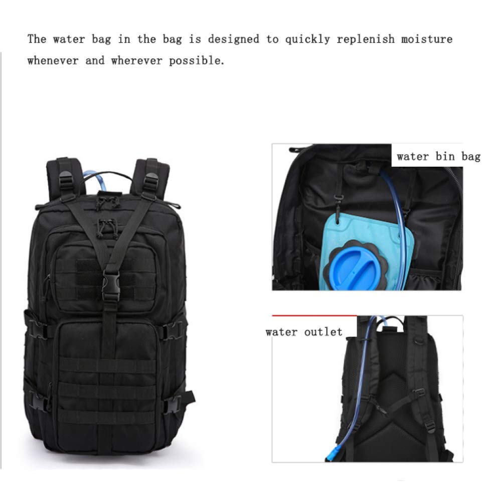 Tactical Military Backpack for Men - 48L Large Capacity Hiking Backpack (52×30×31cm) - Durable 3P Attack Bag for Outdoor Camping, Travel & Daily Use