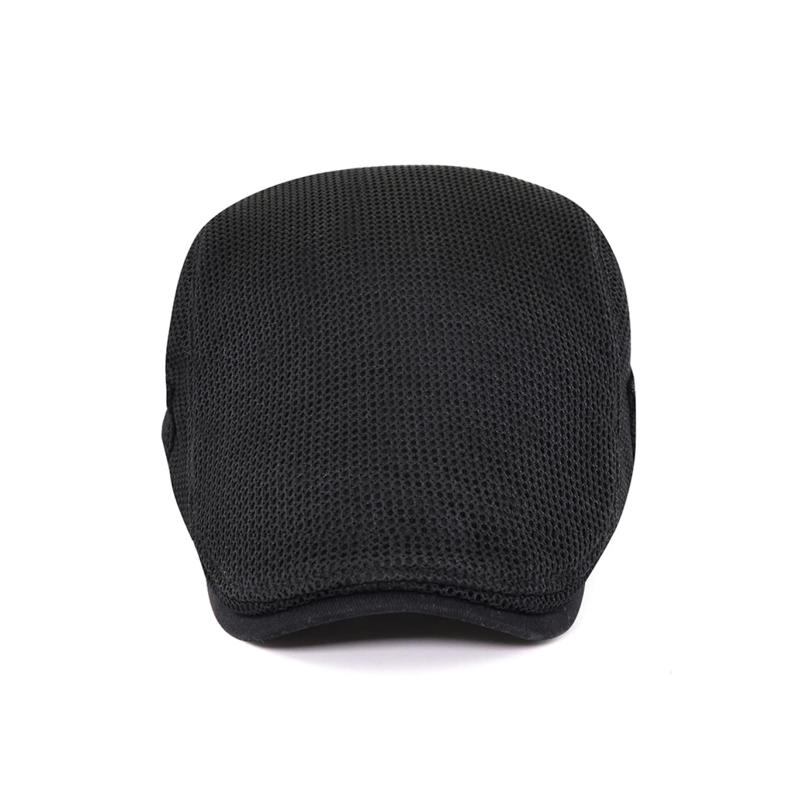 KIAZHAO Men's Breathable Mesh Newsboy Cap - Summer Golf Hat for Outdoor Activities, Casual Wear & Sun Protection