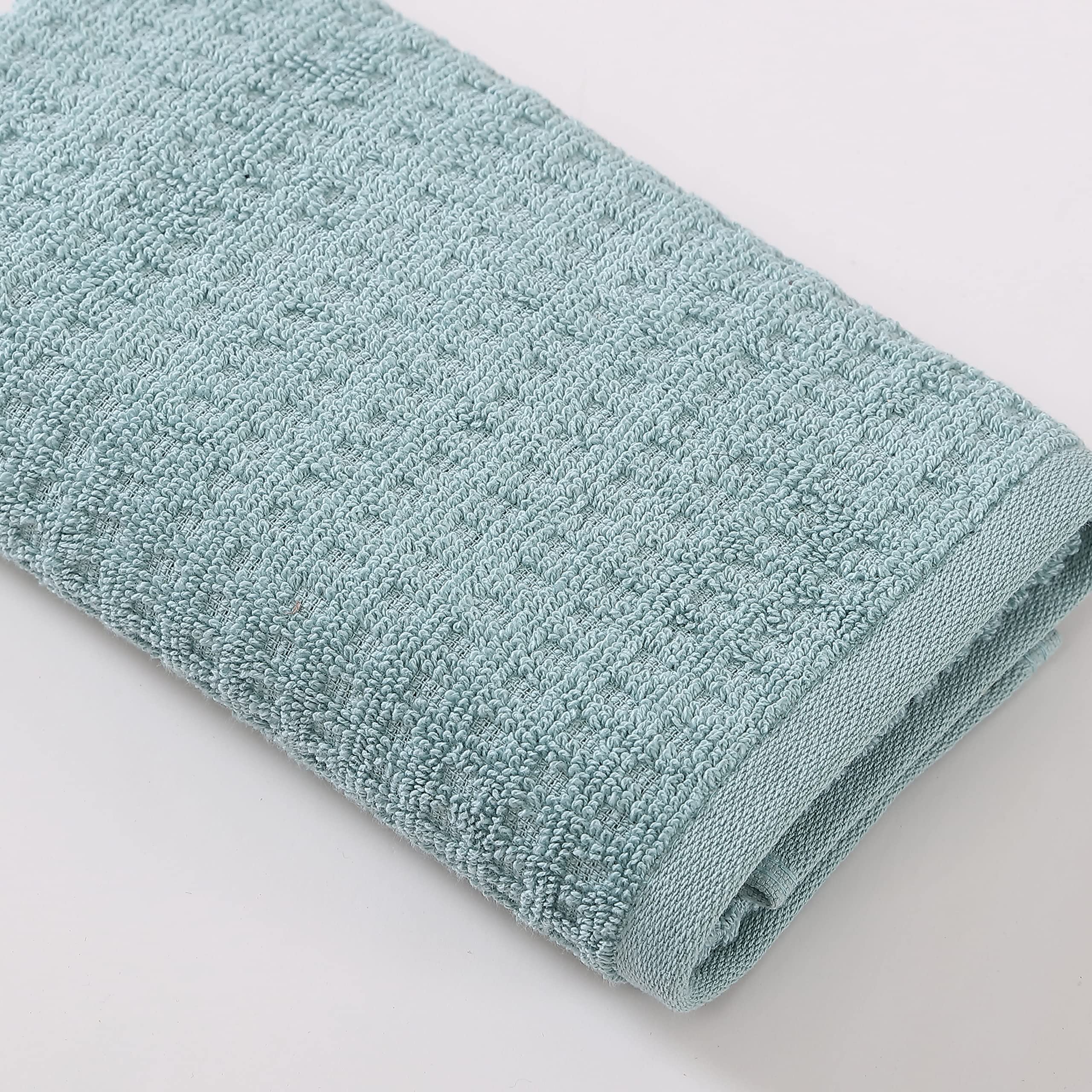 Tommy Bahama Soft & Absorbent Cotton Hand Towels Set of 2 - Low Linting, Fade Resistant, Northern Pacific Turquoise - Perfect for Bathroom, Kitchen & Beach Use