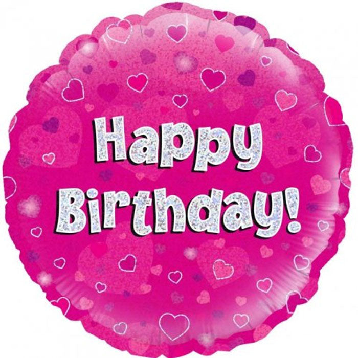 Pink Holographic Milestone Birthday Foil Balloons - 24 Pack for 1st, 16th, 21st, 30th, 40th, 50th Birthday Party Decorations - Perfect for Baby Showers, Anniversaries & Special Celebrations
