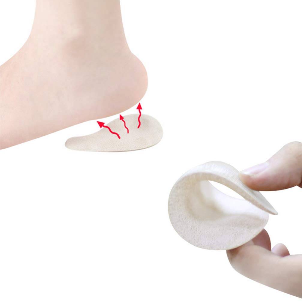EXCEART 2 Pairs Orthopedic Heel Support Insoles for Osteoarthritis Relief - Massage & Heel Correction Inserts for Bow Legs & Foot Pain - Cushioned Shoe Insoles for Men & Women - Perfect for Running, Walking & Daily Comfort