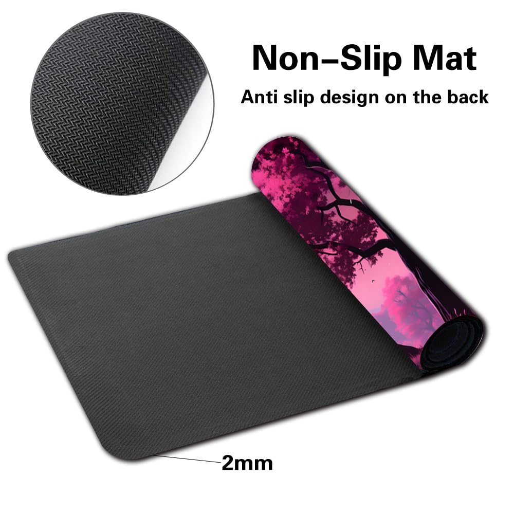 MTG Playmat 24x14 Inches - Smooth Rubber Surface for TCG Games with Storage Bag - Perfect for MTG Battles & Card Storage