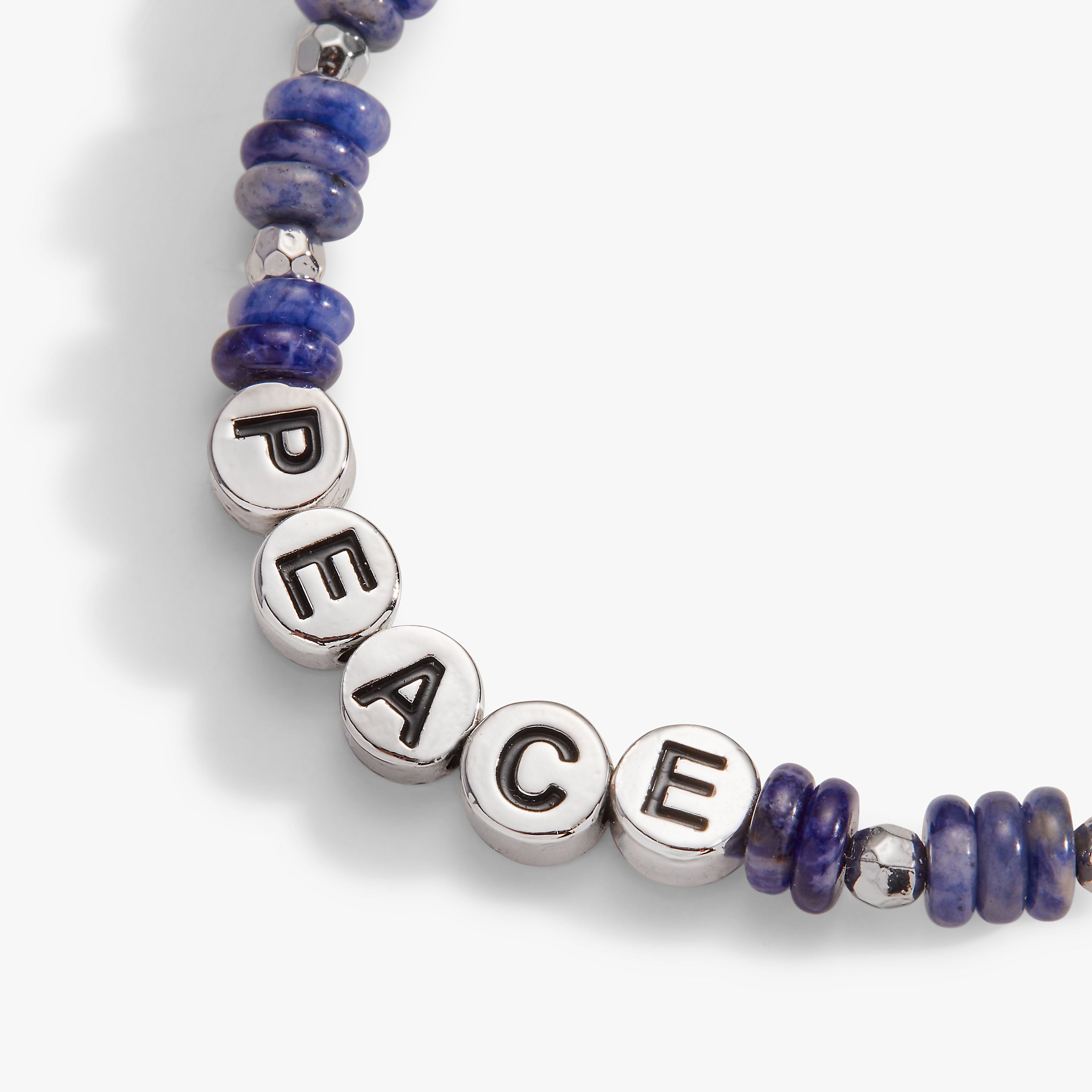 Peace Sodalite Stretch Bracelet - Healing Crystal Jewelry for Stress Relief & Positive Energy - Perfect for Meditation, Yoga & Everyday Wear
