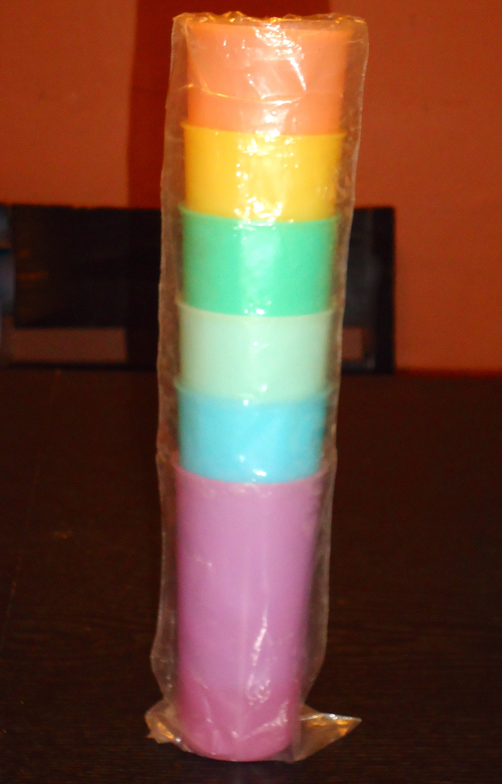 Vintage Tupperware Sheer Pastel Tumbler Set - 4-Piece Pastel Colored Drinking Glasses for Juice, Iced Tea & Cocktails - Perfect for 70s Retro Parties, Picnics & Vintage Home Decor