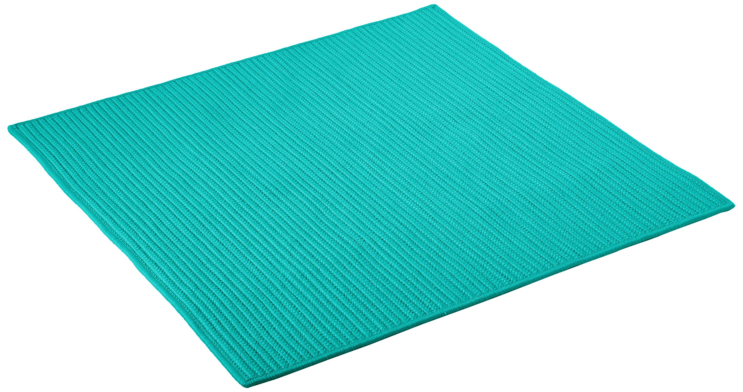 Simply Home Solid Turquoise Area Rug 8x8 - Soft & Durable for Living Room, Bedroom, or Office Decor
