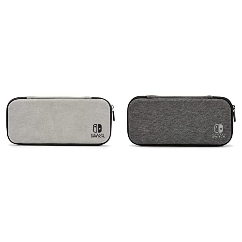 PowerA Slim Protective Case for Nintendo Switch & Switch Lite - Lightweight Grey Cover with Scratch Resistance | Perfect for Travel, Gaming On-The-Go & Console Storage