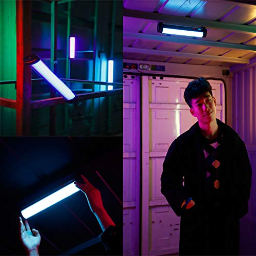 Falcon Eyes Irisa 1 RGB Light Wand - 13W Handheld Photography Light with Built-in Battery, App Control & 20 Lighting Effects - Magnetic Mounting - Perfect for YouTube Videos, TikTok Content Creation, and Studio Photography