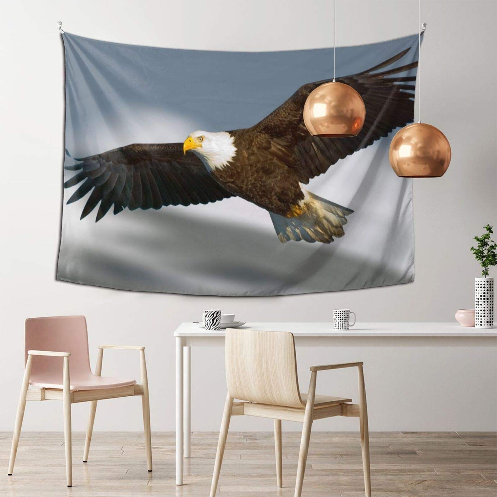 Flying Eagle Tapestry Wall Hanging - 60x40 Inches Bohemian Home Decor for Living Room, Bedroom, Nursery & Dorm | Nature-Inspired Artwork for Boho Chic, Aesthetic & Spiritual Spaces