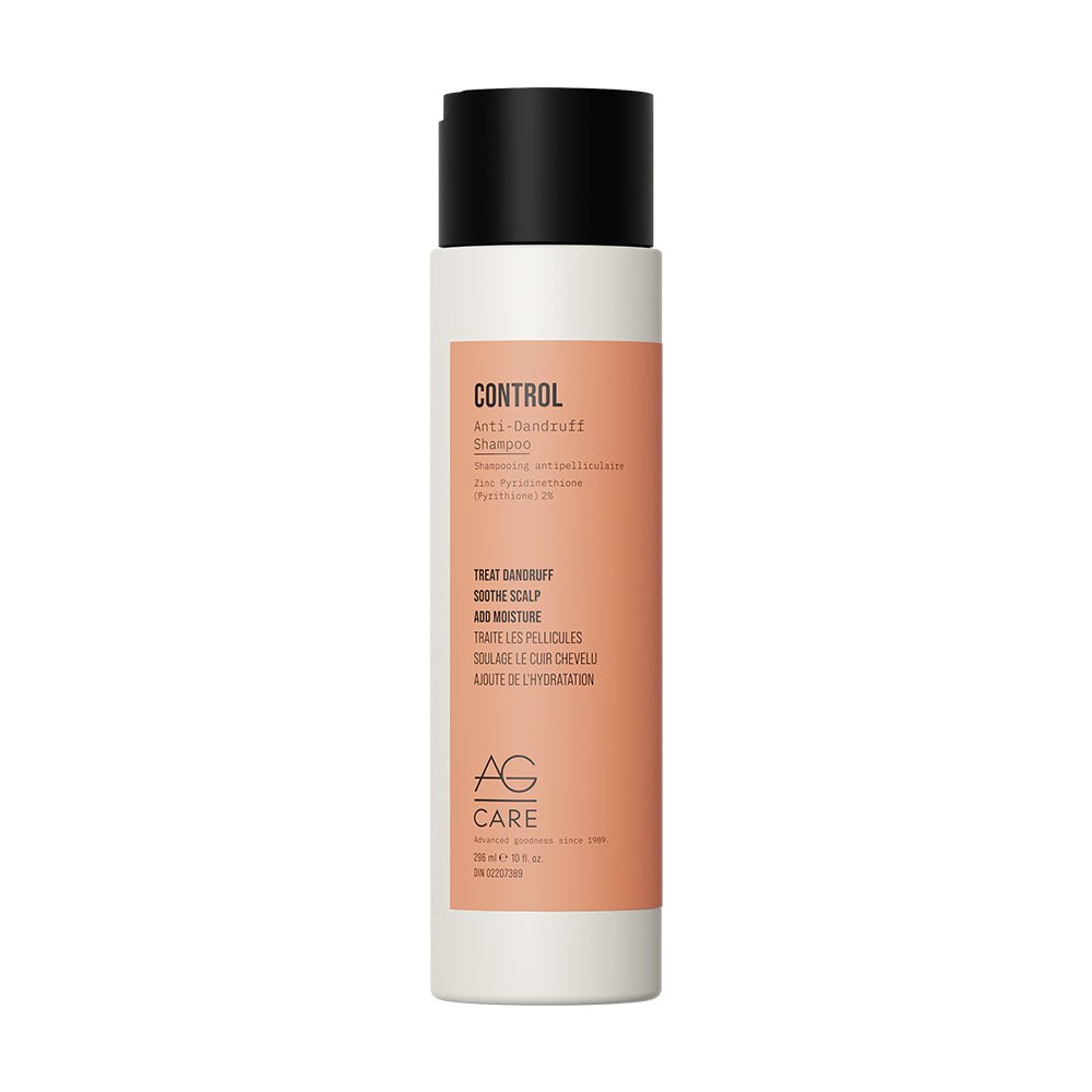 AG Care Control Anti Dandruff Shampoo for Men & Women - 10 fl oz (296ml) - Scalp Treatment for Itchy, Dry Scalp & Flakes - Perfect for Daily Hair Care & Scalp Relief