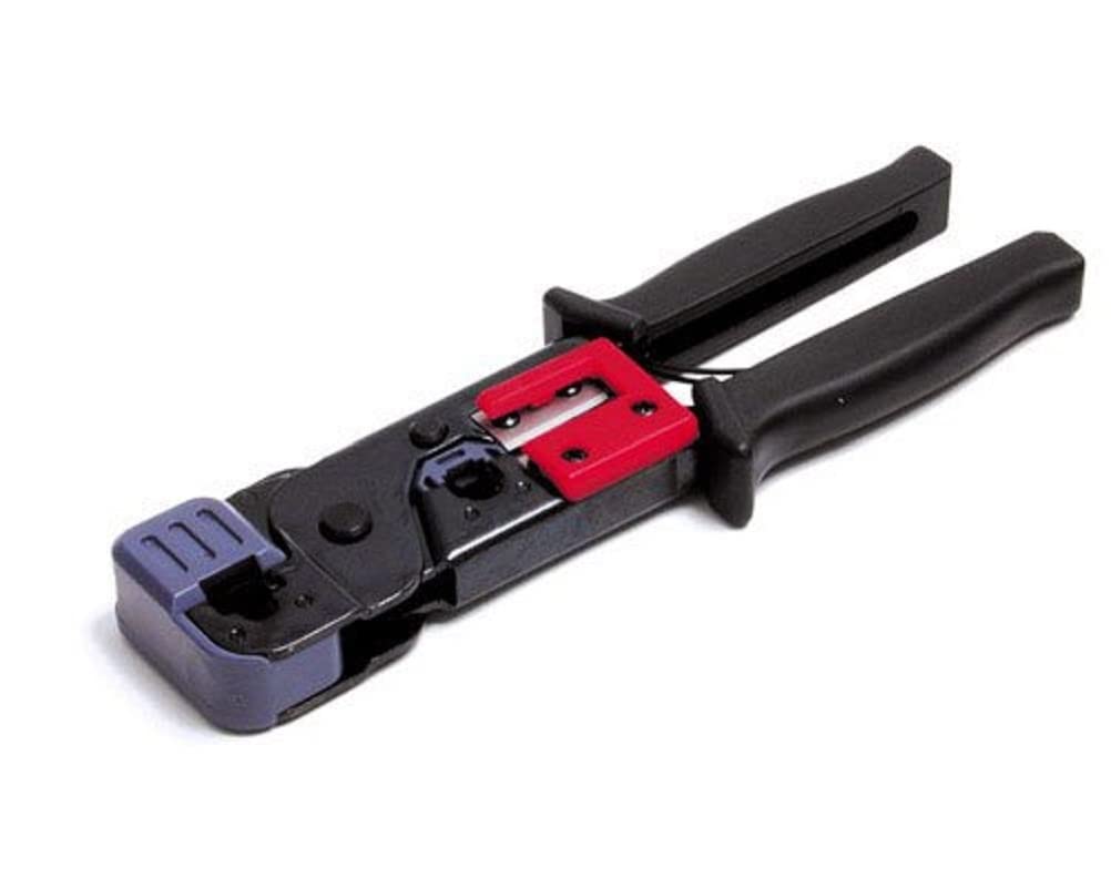 StarTech.com Professional RJ45 RJ11 Crimper Tool with Cable Stripper - Network Cable Crimping Tool for Ethernet & Phone Cables - TAA Compliant (RJ4511TOOL) - Perfect for IT Technicians, Network Installations & DIY Home Wiring Projects