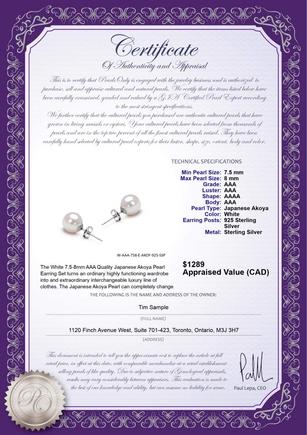 6.5-7mm AAA Quality Japanese Akoya Cultured Pearl Earrings in 14K Yellow Gold - Elegant Women's Jewelry for Weddings, Parties & Special Occasions