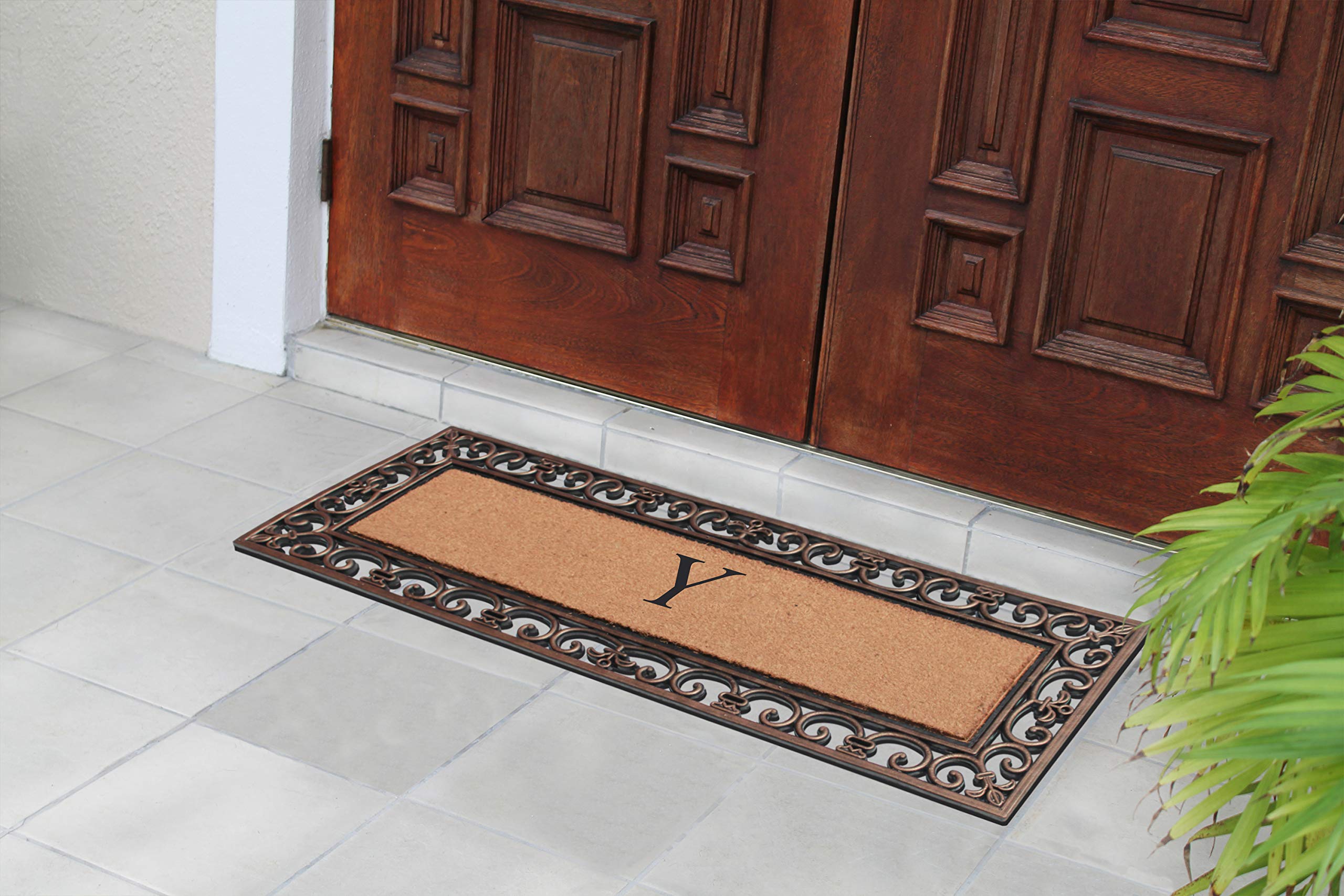 Premium Natural Coir Monogrammed Door Mat 18