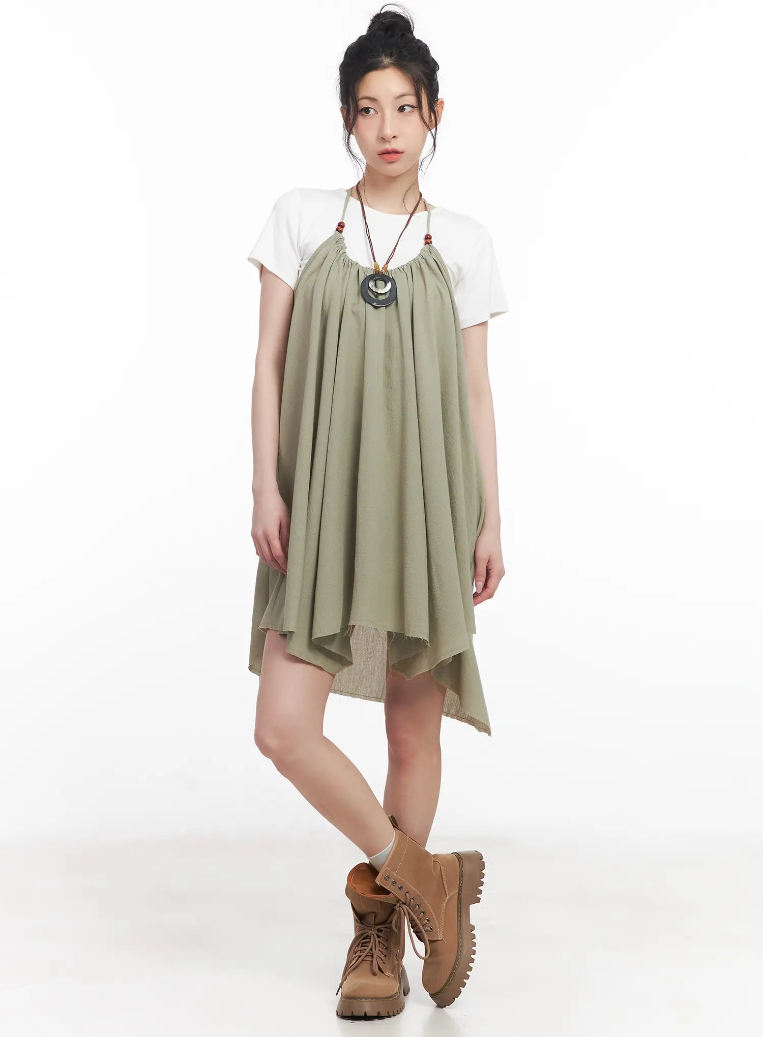 Flared Halter Neck Mini Dress CU511 - Sexy Summer Party Dress for Women, Beach Vacation & Night Out