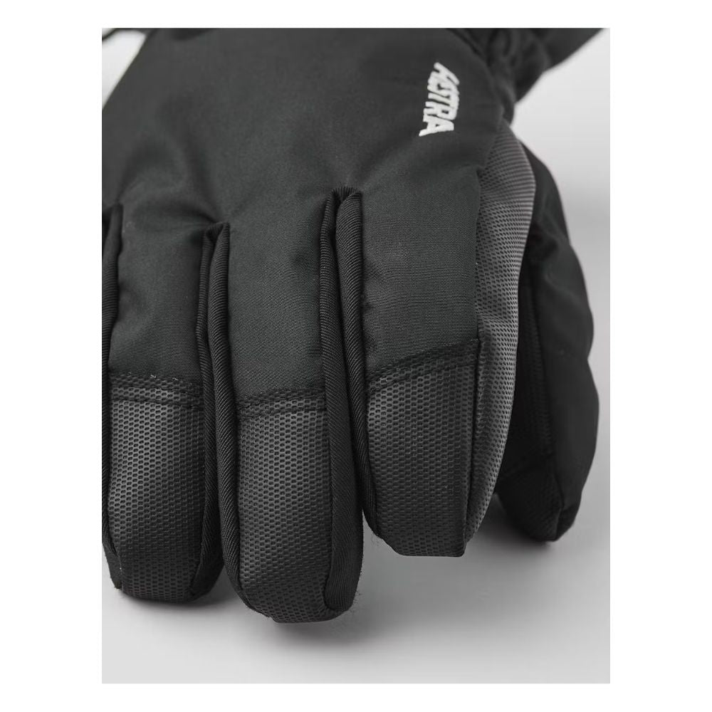 Hestra Czone Kids Ski Gloves - Waterproof & Warm Winter Gloves for Boys & Girls (Black, 32530) - Perfect for Snowboarding, Skiing & Outdoor Winter Activities