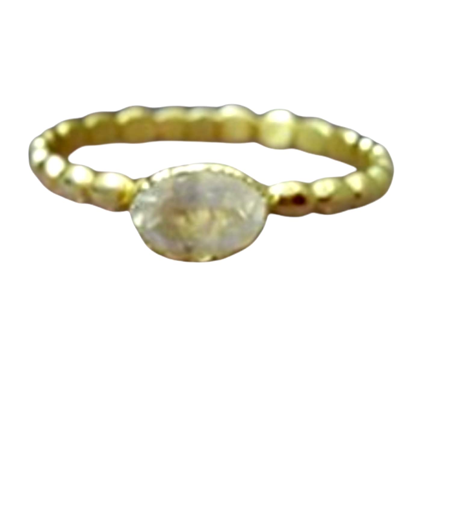 Elegant Slim Gold Ring with Genuine Moonstone | Rainbow Gemstone Stacking Ring for Women | Perfect for June Birthdays, Minimalist Jewelry & Everyday Wear