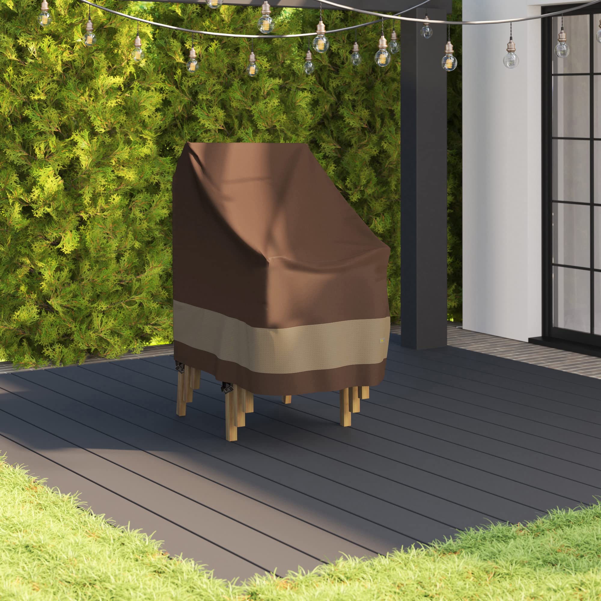 **Duck Covers Ultimate Waterproof 28 Inch Stackable Patio Chair Cover – Heavy Duty Outdoor Furniture Protector for Rain, Snow & UV – Perfect for Patio, Deck & Garden Use**