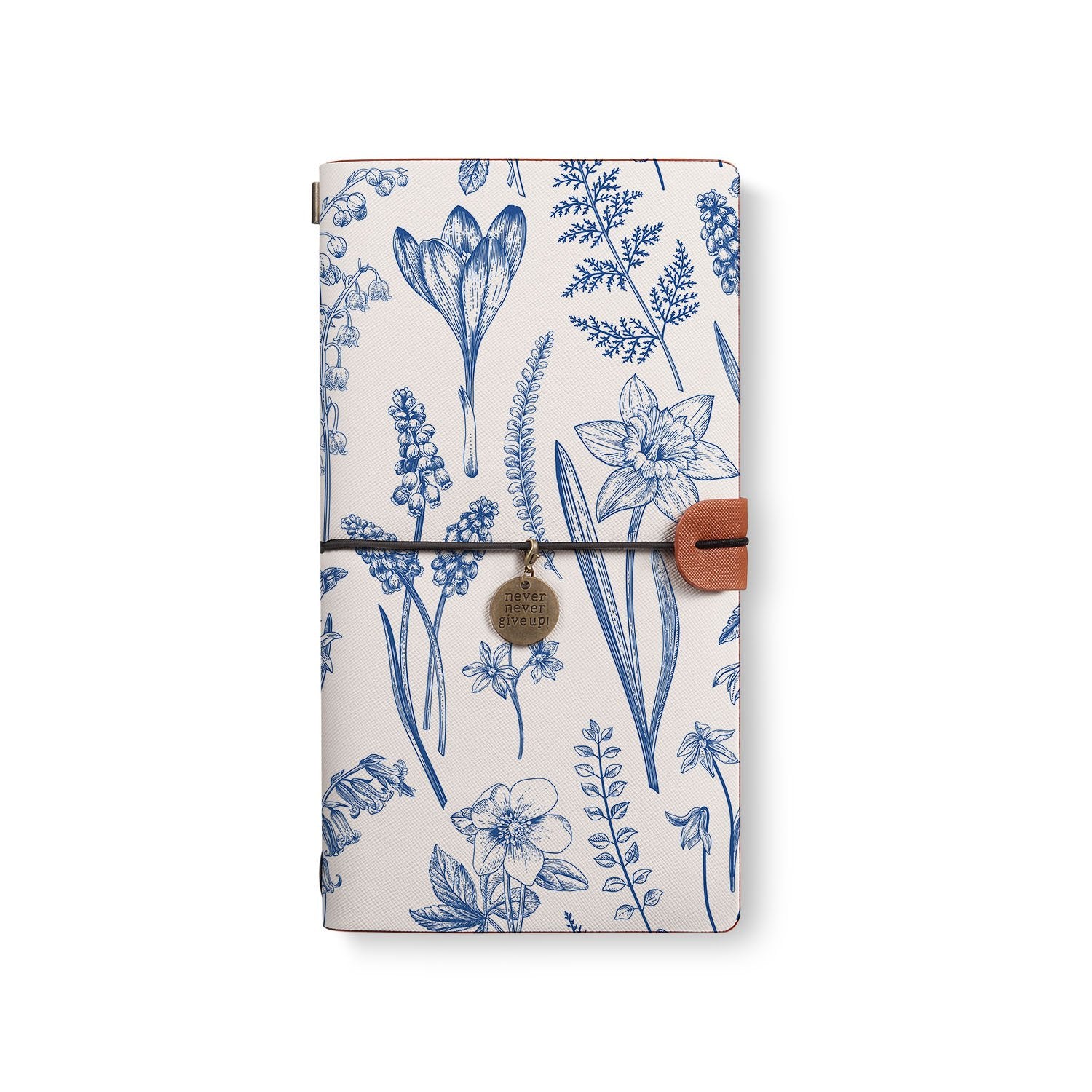 Premium Traveler's Notebook with Floral Design - Refillable Leather Journal for Writing, Sketching & Planning | Perfect Gift for Writers, Artists & Travel Enthusiasts | Use for Bullet Journaling, Travel Diary & Creative Projects