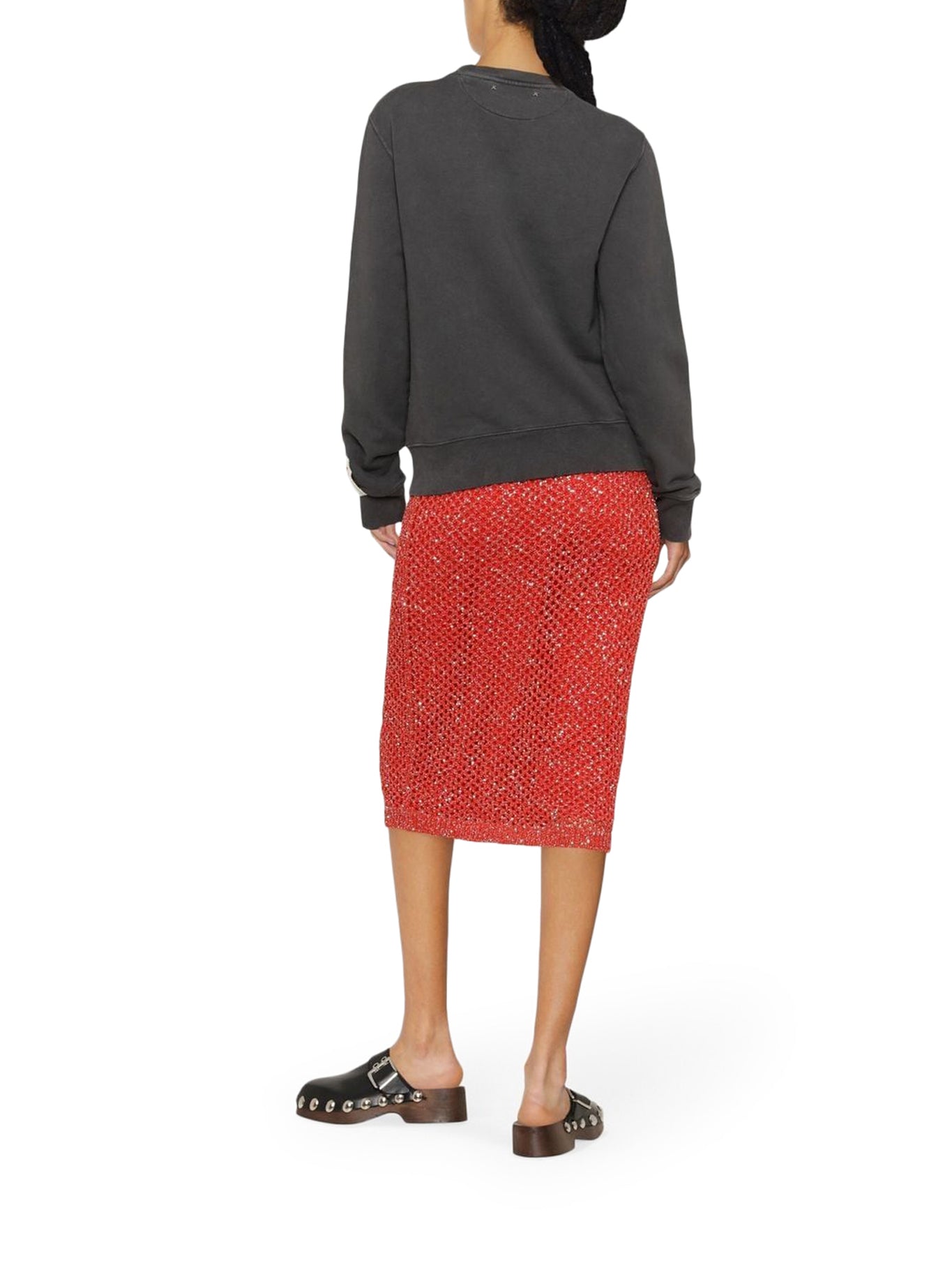 Crystal Embellished Crewneck Sweatshirt for Women - Trendy & Comfortable Casual Wear for Daily Outfits & Layering